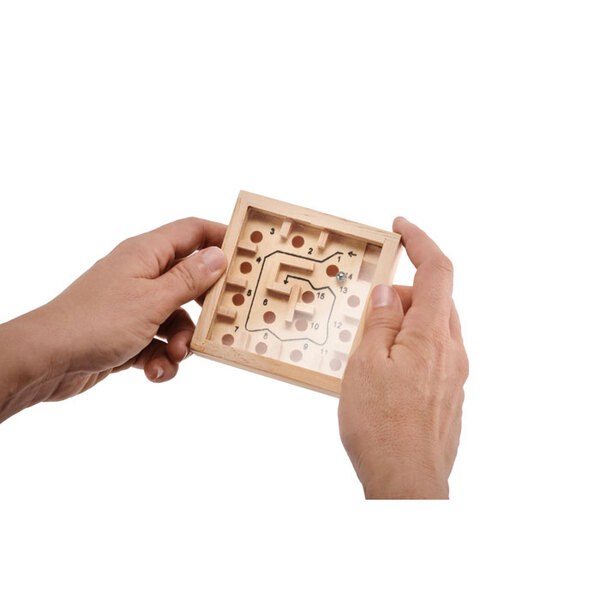 ZUKY Jeu de labyrinthe en pin - GiftRetail MO6696