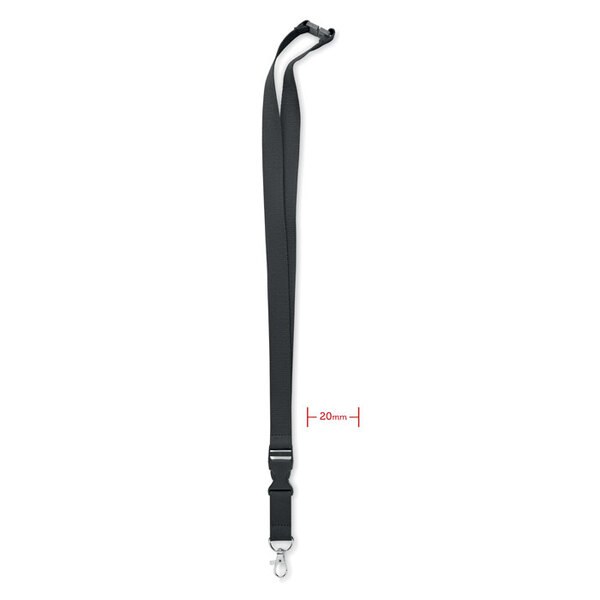 LANNYCOT Lanyard met metalen haak 20mm - GiftRetail MO6708