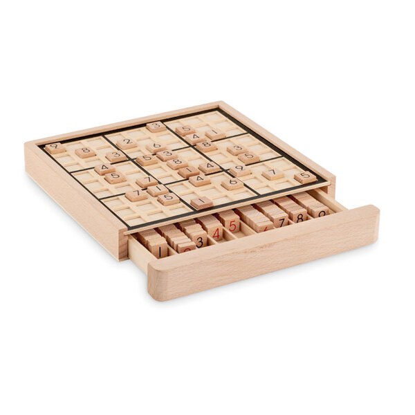 SUDOKU Jeu de plateau sudoku en bois - GiftRetail MO6793
