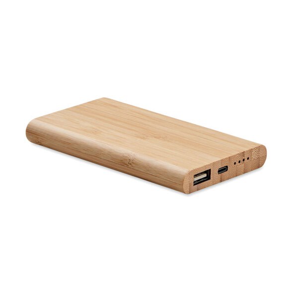 ARENAPOWER C Powerbank bambou de 4000 mAh - GiftRetail MO6814