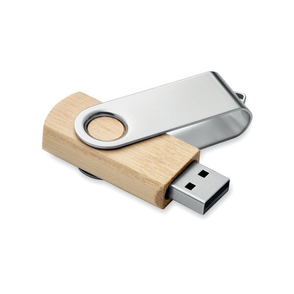 Clé USB en Bambou 16GB         MO6898-40 - GiftRetail MO6898
