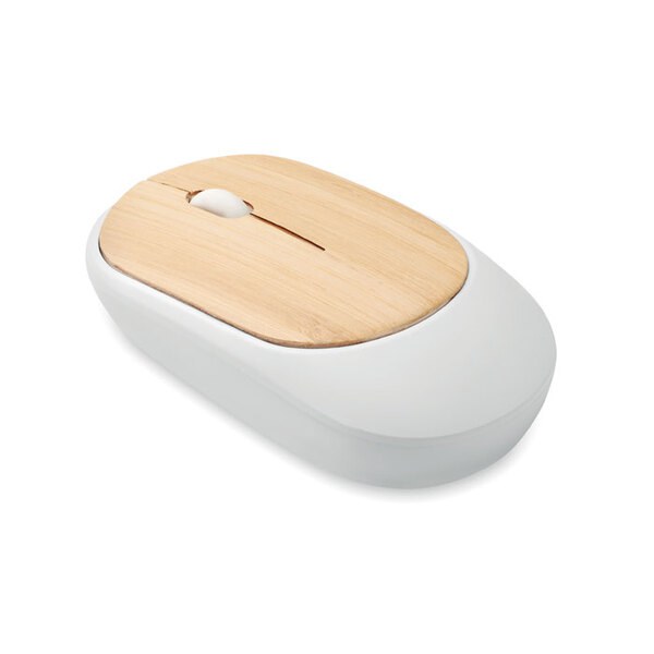 CURVY BAM Souris sans fil en bambou - GiftRetail MO2085