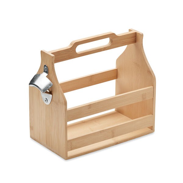 CABAS Caisse à bouteilles en bambou - GiftRetail MO2110