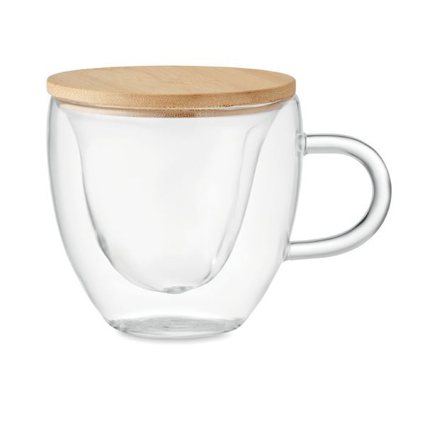 CORAMUG Tasse borosilicaté double paroi - GiftRetail MO6937