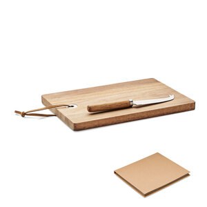 OSTUR LARGE Plateau à fromage en acacia - GiftRetail MO6984