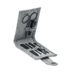 NAILKIT FELT RPET vilt 6-delige manicureset - GiftRetail MO2140