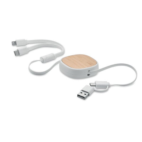 TOGOBAM Intrekbare USB-laadkabel - GiftRetail MO2146