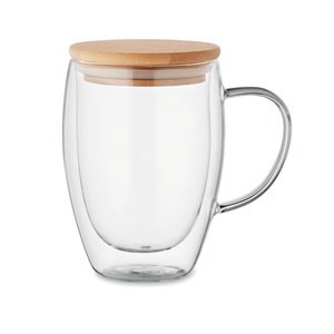 TIROL Dubbelwandige mok borosilicaat - GiftRetail MO2199