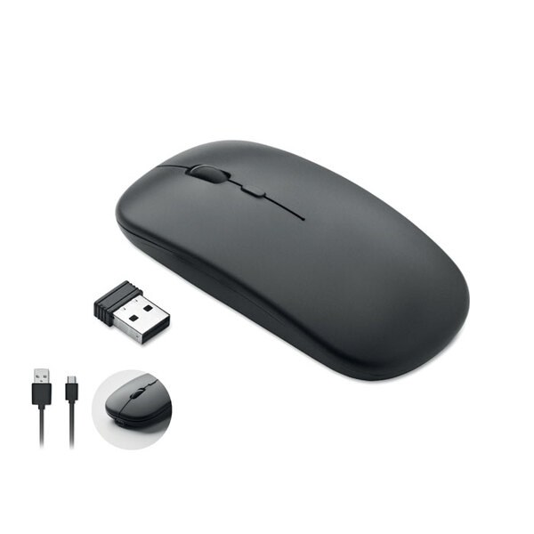 CURVY C Oplaadbare draadloze muis - GiftRetail MO2222