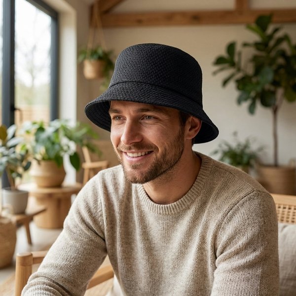 BILGOLA+ Bob chapeau en paille de papier - GiftRetail MO2267