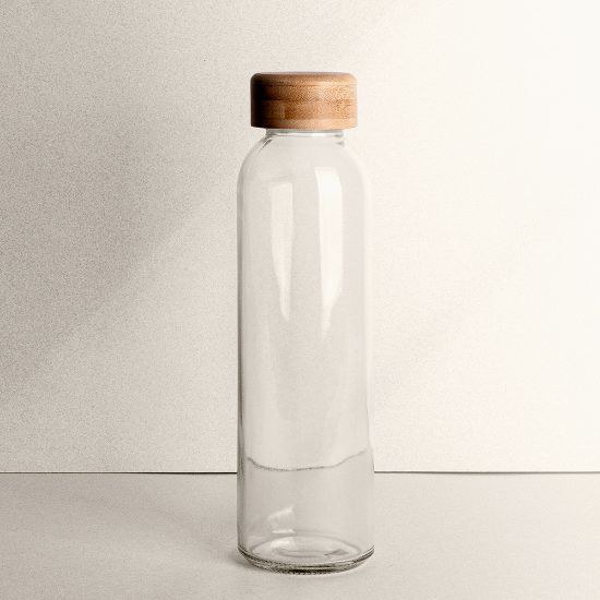 500ml Glass Bottle with Bamboo Lid TONIC