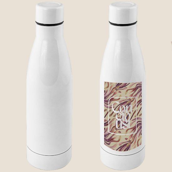 500 ml Dubbelwandige RVS Fles MILKSHAKE