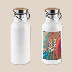 Goya 50655 - RVS Fles 500ml met Bamboe Dop MILKY