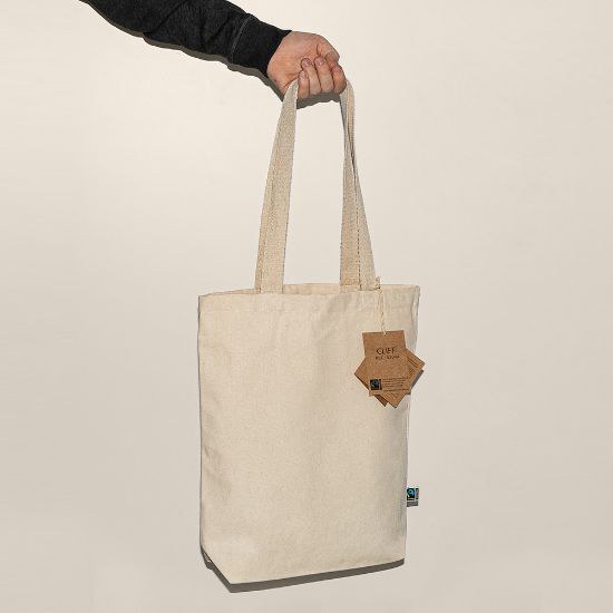 Goya 52044 - Sac en coton Fairtrade 280 gr/m², anses longues résistantes CLIFF