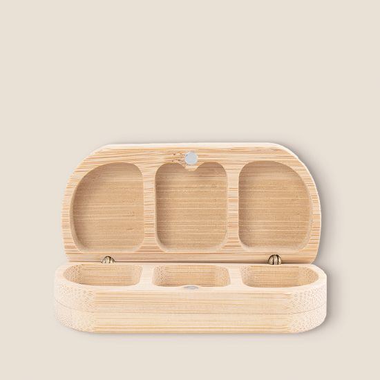 Goya 52062 - Bamboo Pill Box, 3 Compartments MELL