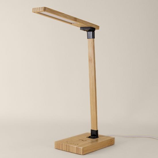 Goya 52511 - 2-in-1 Bamboe Lamp met Oplaadbasis DENALI