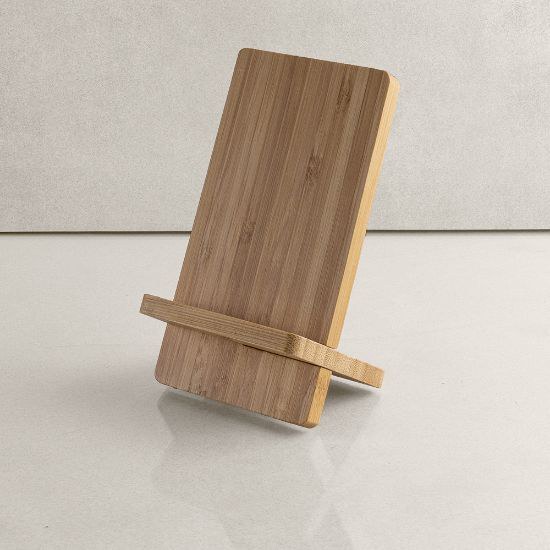 Support Téléphone Bambou avec Chargeur Sans Fil KONGUR