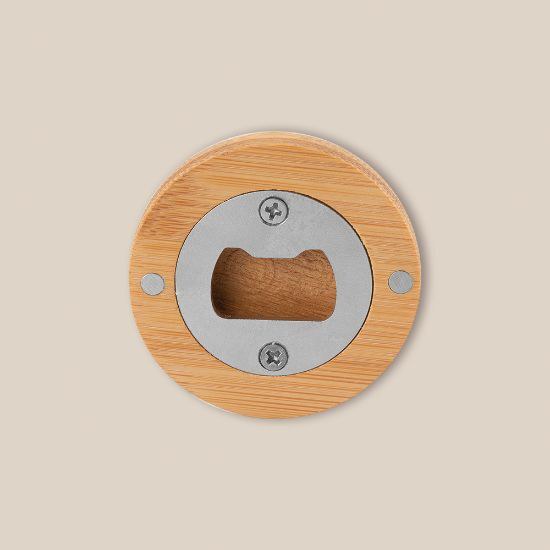 Goya 52572 - Bamboe Opener met Magnetisch Chroom Metaal ZUG