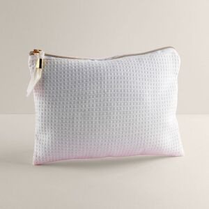 Goya 53034 - Waffle Cotton Toilet Bag with Golden Handle SENA