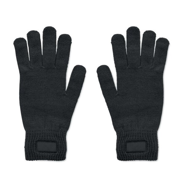 HANDNIT Knitted gloves in RPET