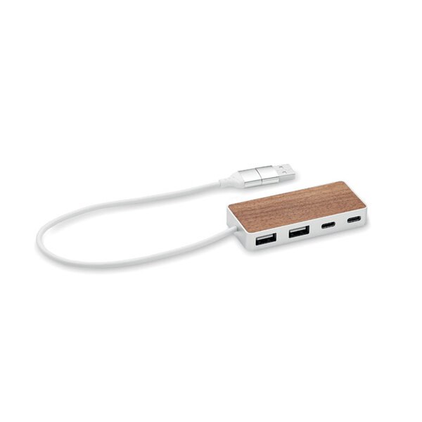 UBAH Hub USB 4 ports 27,5 cm - GiftRetail MO2387