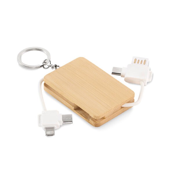 BUPOW Porte-clés et câble de charge - GiftRetail MO2422