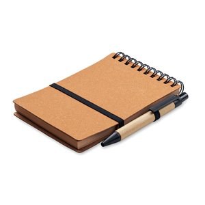NOTIE Cahier recyclé et stylo à bille - GiftRetail MO2481