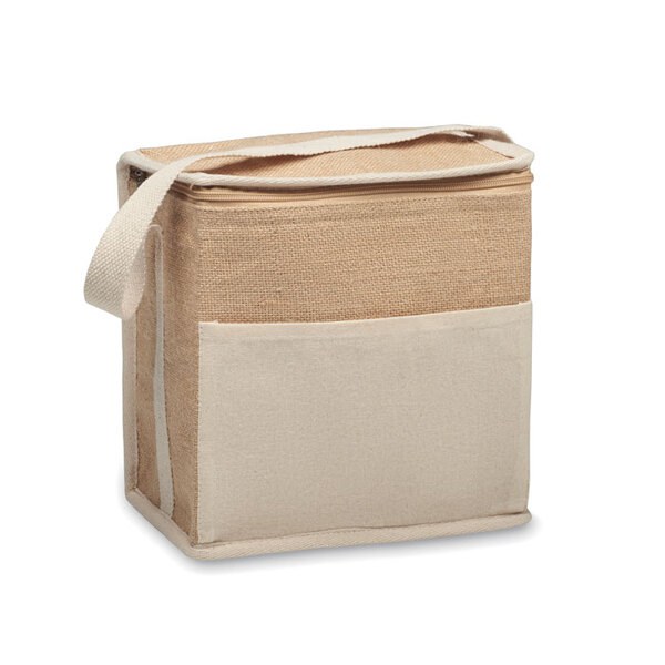 LONA Jute en canvas koeltas 3L - GiftRetail MO2503