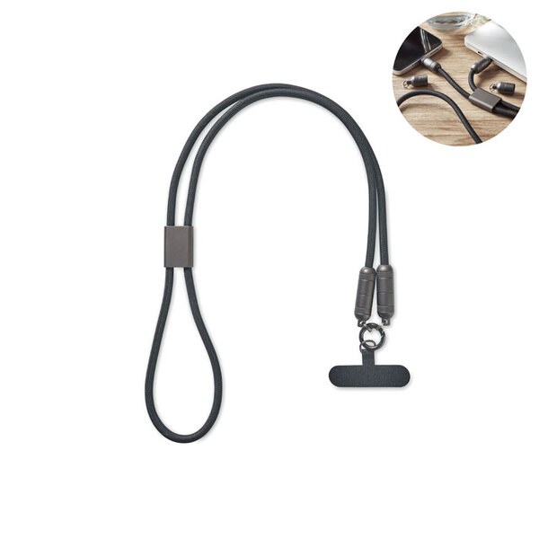 SHAKA Telefoon Lanyard 60W oplaadkabel - GiftRetail MO2585