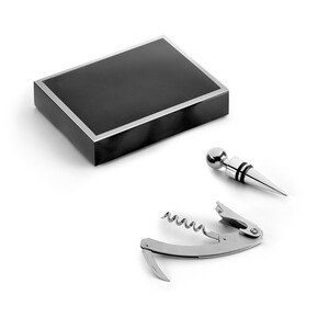 Set à vin en zinc et acier inoxydable - Egotier 94191