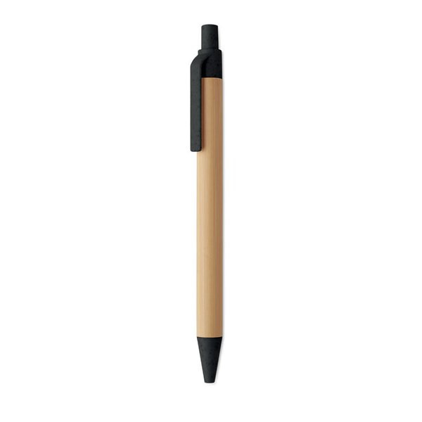 ITEA COLOUR Bamboe balpen met drukknop