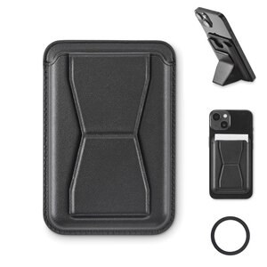 LEAMAG Porte-cartes magnétique en PU - GiftRetail MO2654