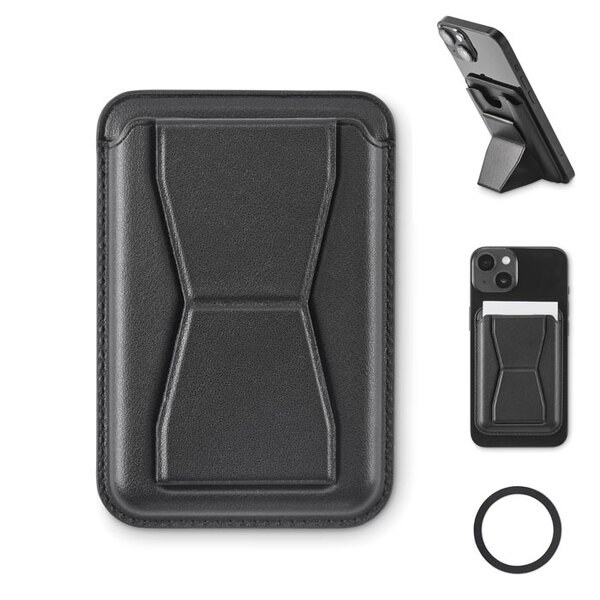LEAMAG Porte-cartes magnétique en PU - GiftRetail MO2654