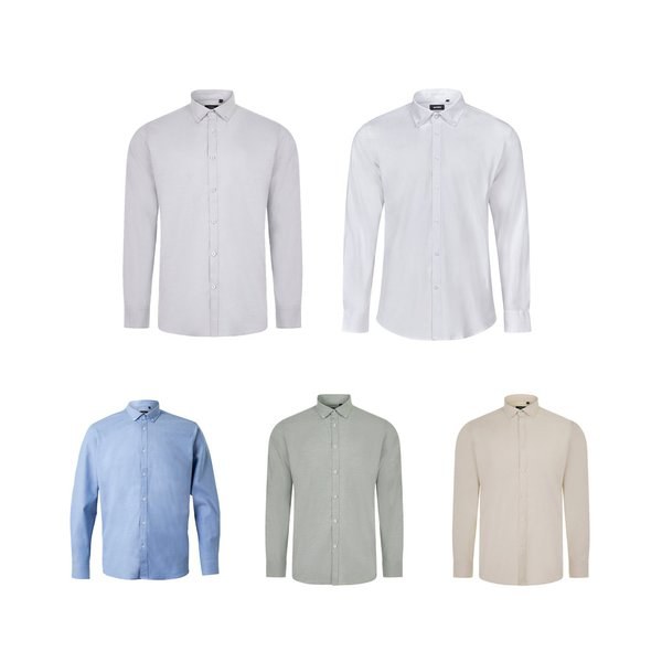 Velilla 36159 - Oxford overhemd voor heren (180 g/m²) van katoen (50%), polyester (45%) en elastaan ​​(5%)