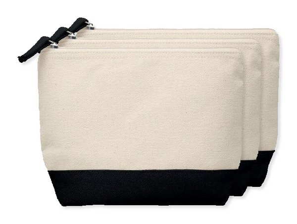 Pack de 30 GiftRetail MO9815 - KLEUREN Trousse en coton bicolore