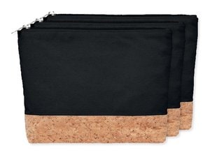 Pak van 3 GiftRetail MO9817 - PORTO BAG Katoenen toilettas