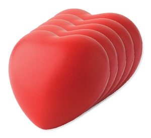 Pak van 5 GiftRetail IT3459 - LOVY Anti-stress hart