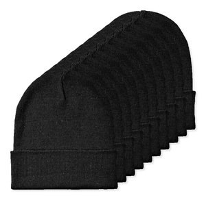 Pack de 10 GiftRetail MO2705 - BEANIX Bonnet tricoté avec revers