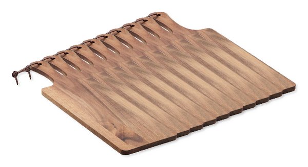 Pack of 10 GiftRetail MO6965 - CIBO Premium Acacia Wood Serving Board with Handle