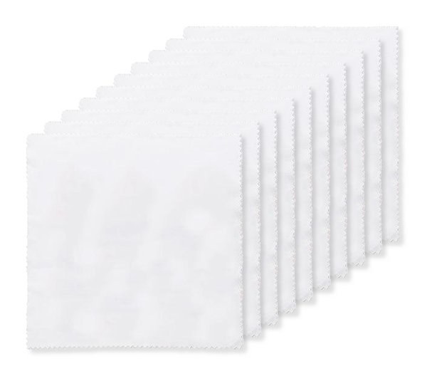Pak van 10 GiftRetail MO9902 - RPET CLOTH RPET poetsdoekje