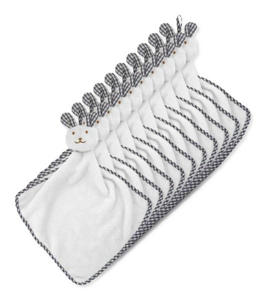 Pack de 100 GiftRetail MO9777 - HUG ME Serviette lapin en peluche
