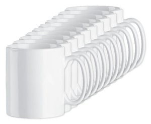 Pack de 100 GiftRetail MO8040 - SUBLIM Mug pour sublim. 300ml