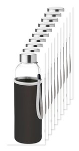 Pack de 100 GiftRetail MO9358 - UTAH GLASS Bouteille en verre 500ml