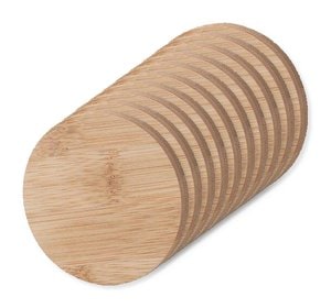 Pack of 10 Goya 50659 - Bamboo Wood Frame Small Mirror CRIM