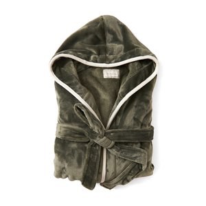 Vinga V4950G - VINGA Louis luxe pluche RPET badjas maat S/M