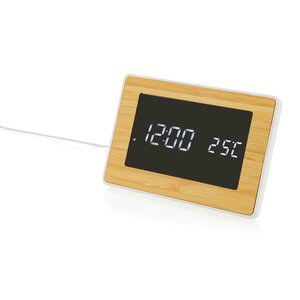 XD Collection P279.31 - Utah RCS recycled plastic bamboe LED-klok