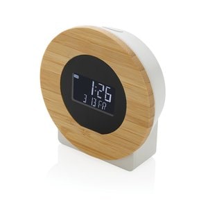 XD Collection P279.61 - Utah RCS rplastic en bamboe LCD bureauklok