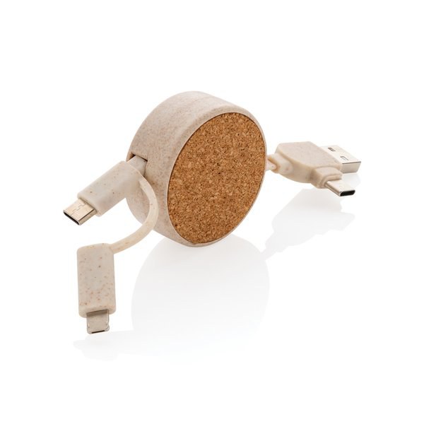 XD Collection P302.36 - Kurk 6-in-1 oprolbare kabel