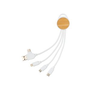 XD Collection P302.47 - RCS gerecycled plastic Ontario 6-in-1 ronde kabel