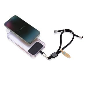 XD Collection P302.84 - Porte-téléphone réglable en PET recyclé CarryLoop RCS avec dragonne.